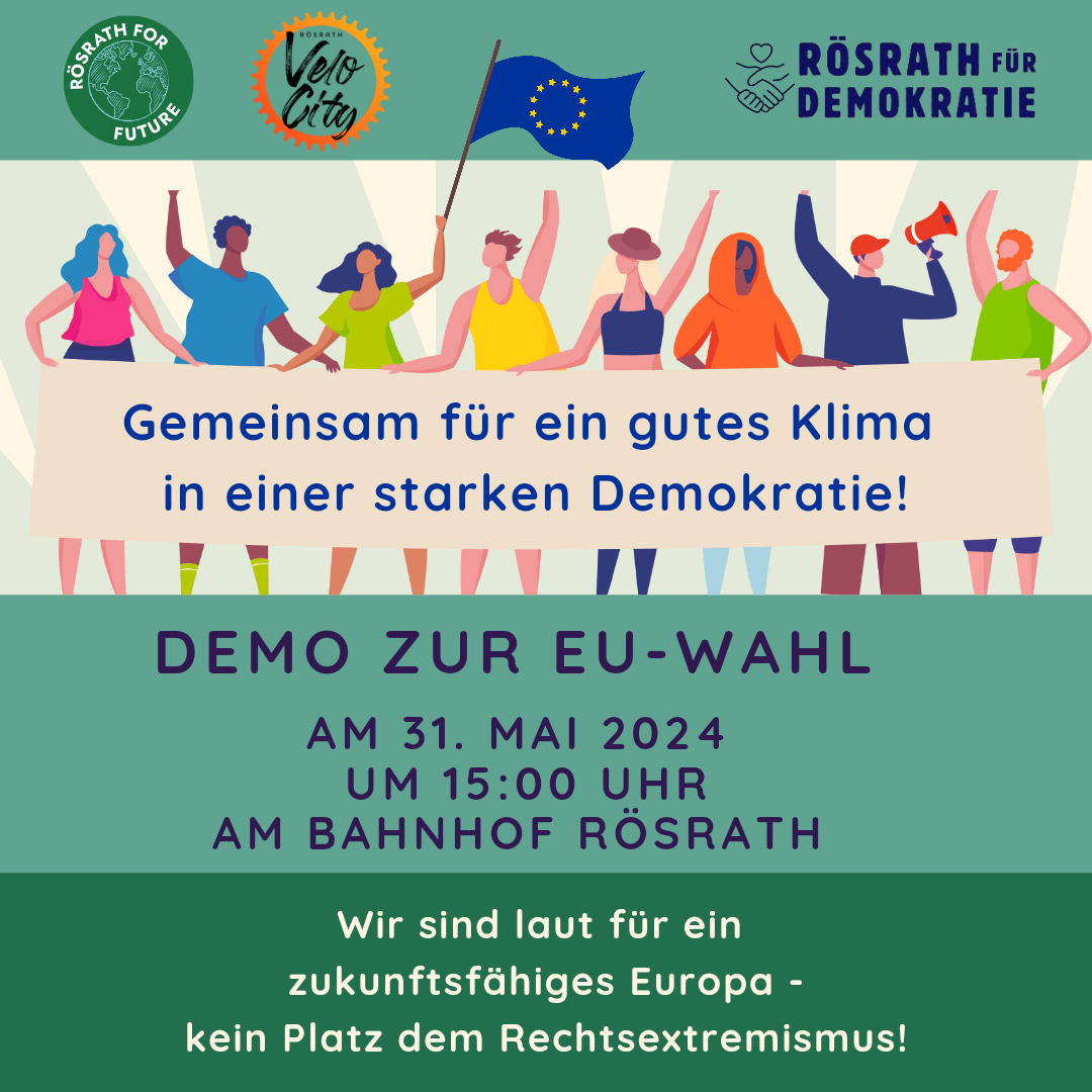 Breites Bündnis ruft zur Teilnahme an pro-europäischer Demo am 31.5.2024 auf